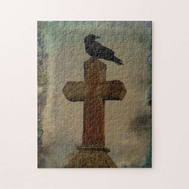 Grungy Gothic Night Crow (Vertikal)