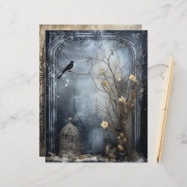 Grungy Gothy Winter Paper Craft Cardstock