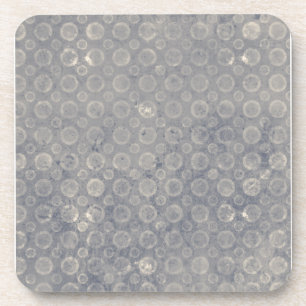 Grungy Gray Blue Circles Untersetzer