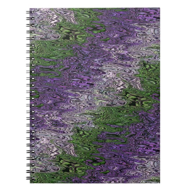 Grungy Groovy Funky Trippy Genderqueer Pride Notizblock (Vorderseite)