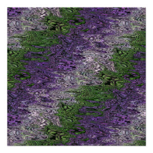 Grungy Groovy Funky Trippy Genderqueer Stolz Poster