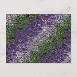 Grungy Groovy Funky Trippy Genderqueer-Stolz Postkarte