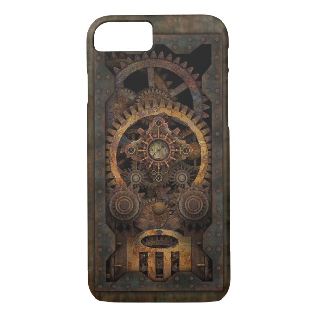 Grungy industrielle Steampunk Maschine #2 Case-Mate iPhone Hülle (Rückseite)