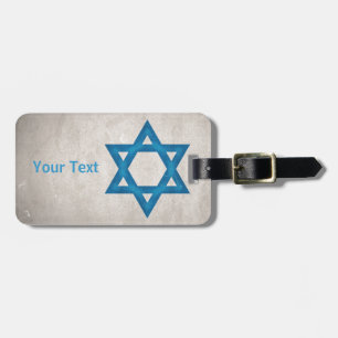 Grungy Israel Flagge Stern von David Gepäckanhänger
