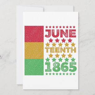 Grungy Juneteenth, Freiheit der Schwarzen Save The Date