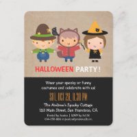 Grungy Kids Halloween-Party Einladungen