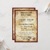 Grungy Lunatic Asylum Birthday