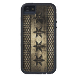 Grungy Metallchicago-Flagge title_seo2