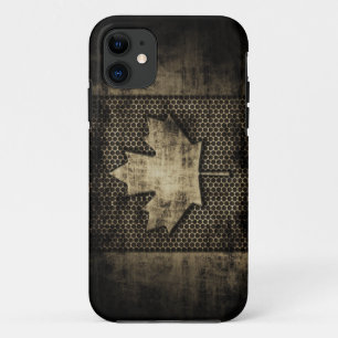 Grungy Metallkanadier-Flagge Case-Mate iPhone Hülle