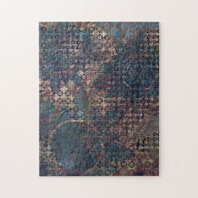 Grungy Muster mit Messy Patchwork of Textures (Vertikal)