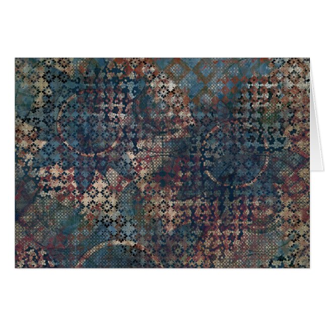 Grungy Muster mit unordentlichem Patchwork von (Vorderseite (Horizontal))
