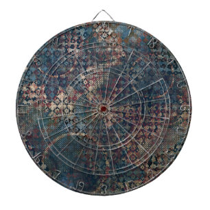 Grungy Muster mit unordentlichem Patchwork von Dartscheibe