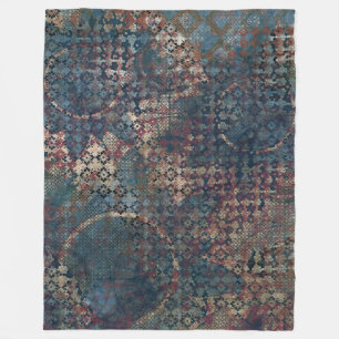 Grungy Muster mit unordentlichem Patchwork von Fleecedecke