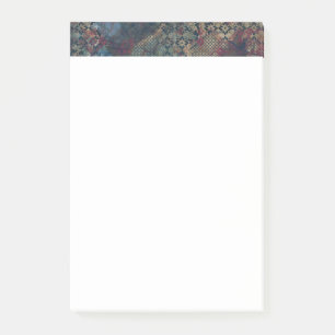 Grungy Muster mit unordentlichem Patchwork von Post-it Klebezettel