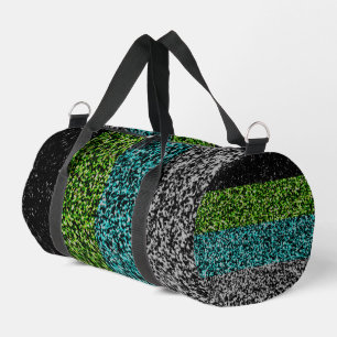 Grungy Noisy Abstract Quoiromantische Pride-Flagge Duffle Bag