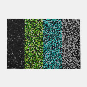 Grungy Noisy Abstract Quoiromantische Pride-Flagge Fußmatte