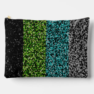 Grungy Noisy Abstract Quoiromantische Pride-Flagge Zubehörtasche
