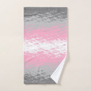 Grungy Noisy Grainy Abstrakte Demigirl-Stolz-Flagg Handtuch