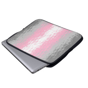 Grungy Noisy Grainy Abstrakte Demigirl-Stolz-Flagg Laptopschutzhülle