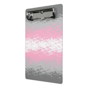 Grungy Noisy Grainy Abstrakte Demigirl-Stolz-Flagg Mini Klemmbrett