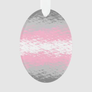 Grungy Noisy Grainy Abstrakte Demigirl-Stolz-Flagg Ornament