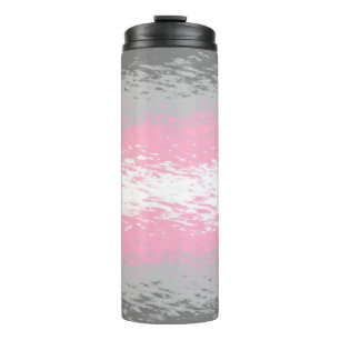 Grungy Noisy Grainy Abstrakte Demigirl-Stolz-Flagg Thermosbecher