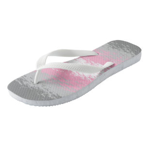 Grungy Noisy Grainy Abstrakte Demigirl-Stolzflagge Flip Flops