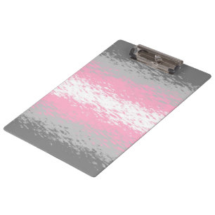 Grungy Noisy Grainy Abstrakte Demigirl-Stolzflagge Klemmbrett
