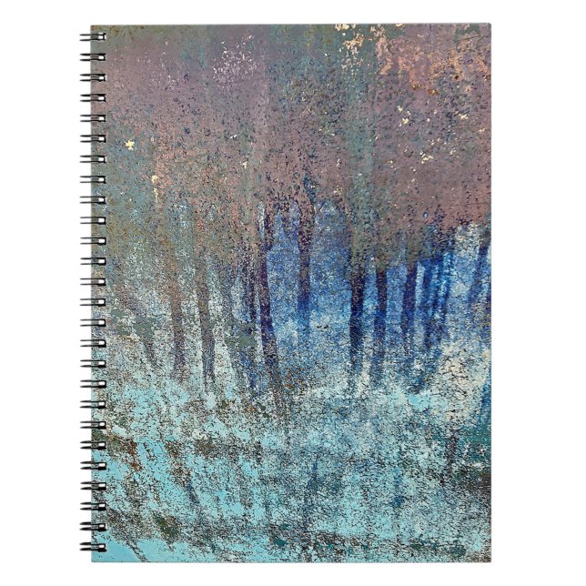Grungy Paint Streak Abstrakt Notizblock (Vorderseite)