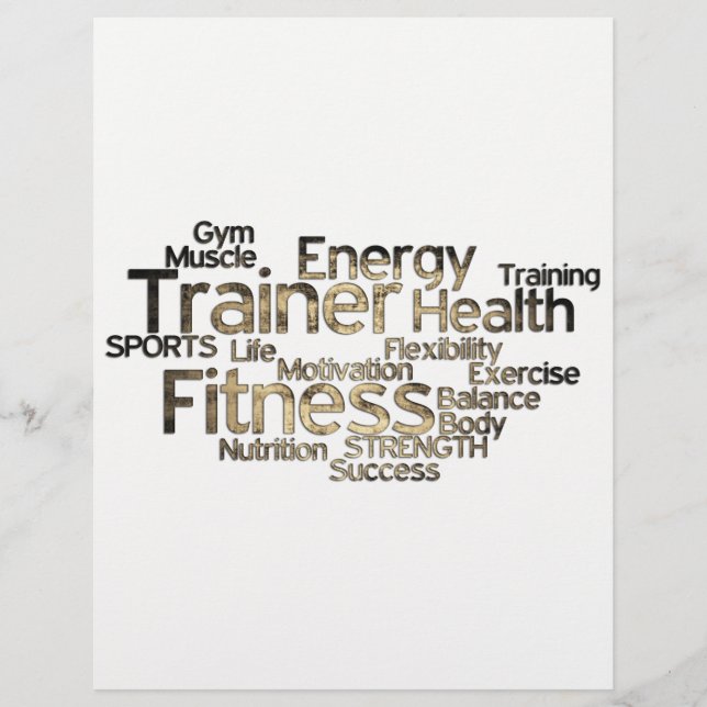 Grungy Personal Trainer Flyer (Vorne)