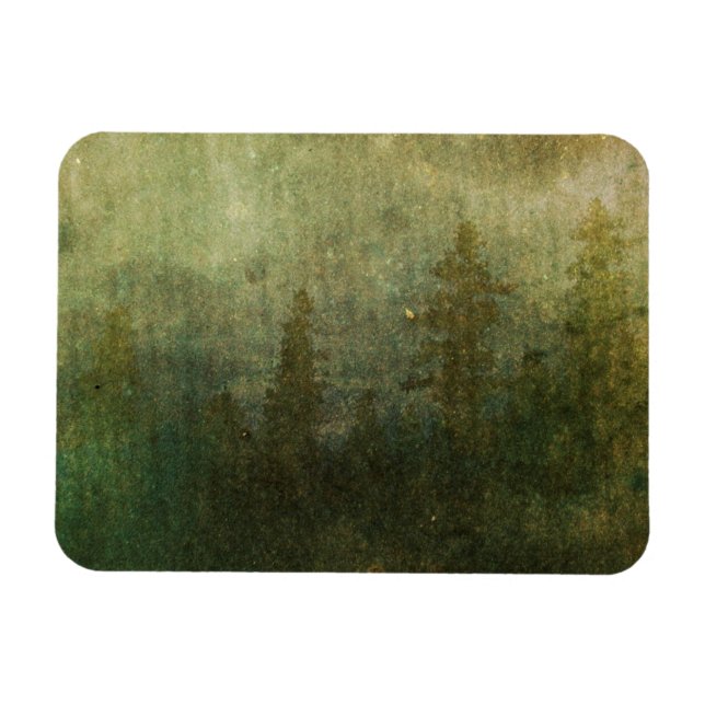 Grungy Pine Forest Magnet (Horizontal)