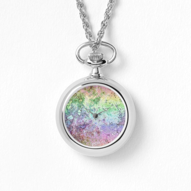 Grungy Rainbow  Armbanduhr (Vorderseite)