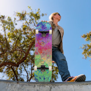 Grungy Rainbow Skateboard