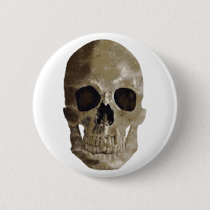 Grungy Skull Button