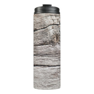 Grungy, verwittert, horizontal silberfarben, unges thermosbecher
