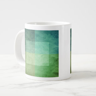 grungy wasserfarbenartiges Grafik-Abstract 3 Jumbo-Tasse