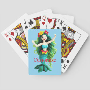 Grünhaarige Meerjungfrau Thunder_Cove Spielkarten