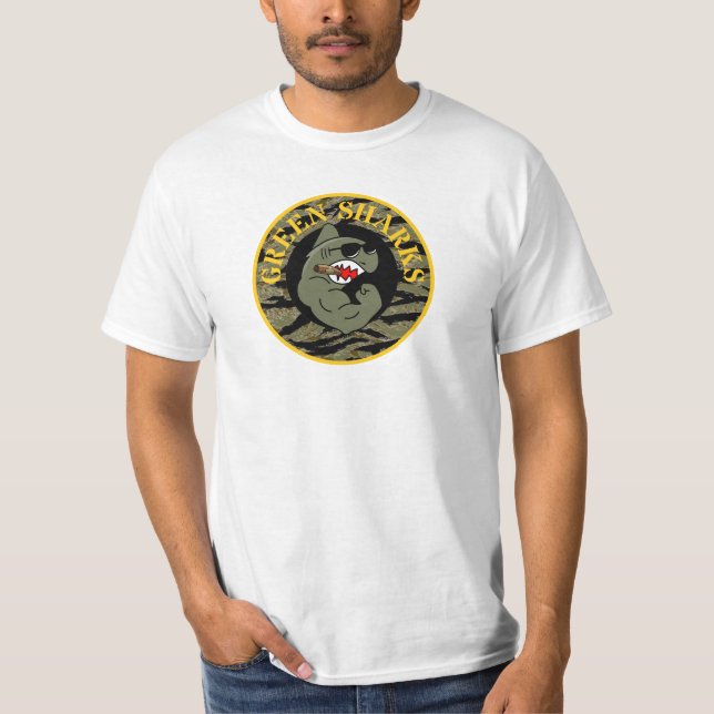 Grünhaie-Tigerstreifen-Shirt T-Shirt (Vorderseite)