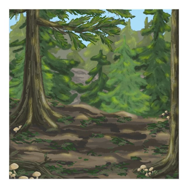 Grünholz Fotodruck (Vorne)