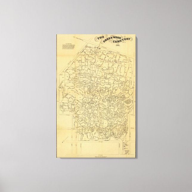 Grünholz-Friedhof Leinwanddruck (Vorderseite)