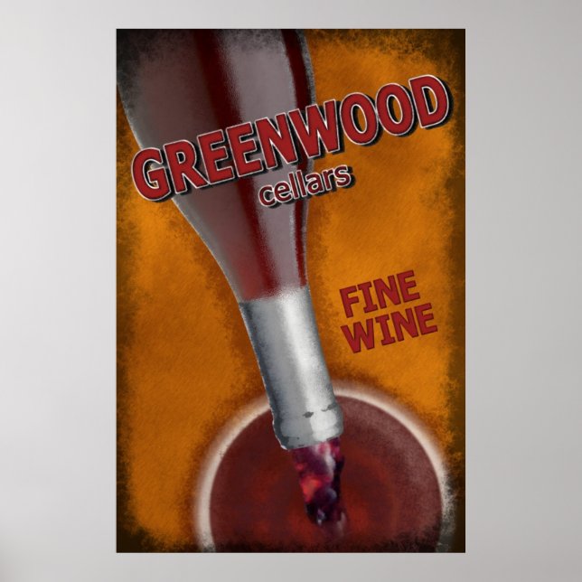 Grünholzkeller - feiner Wein Poster (Vorne)