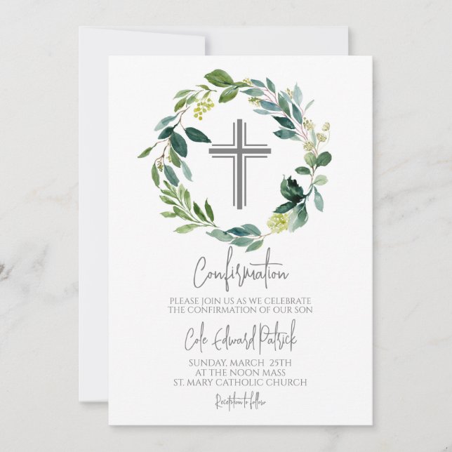 Grünkäfer-Bestätigung Einladung (Vorderseite)