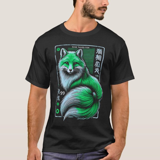 Grünkitsune T-Shirt (Vorderseite)