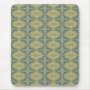 Grünliches Retro-Vintage-Muster Mousepad