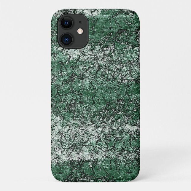 Grünölstruktur auf Stöcken und Fäden Case-Mate iPhone Hülle (Rückseite)