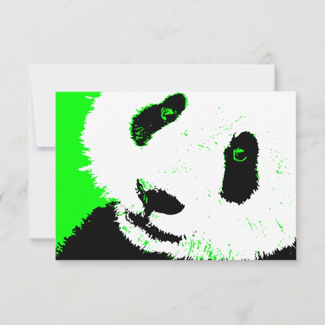 Grünpanda Einladung (Vorderseite)