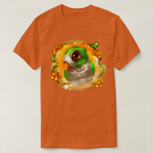 Grünpapagei T-Shirt (Design vorne)