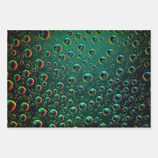 Grünpapier Geschenkpapier Set (Vorderseite 2)