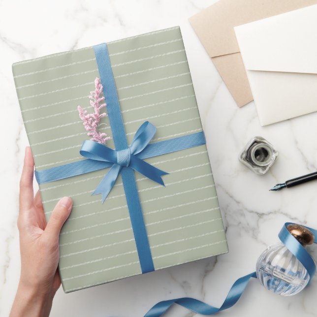 Grünpastellfarben. Geschenkpapier (Schenken)
