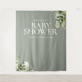 Grünpflanzen Blumendusche Foto Hintergrund Wandteppich